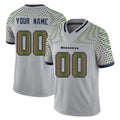 harde Custom S.Seahawks Grey Limited 2025 Rivalries Collection Home Game Any Name & Numbers Stitched Jerseys