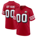harde Custom SF.49ers Red Limited Alternate 80th Vapor Home Game Any Name & Numbers Stitched Jerseys