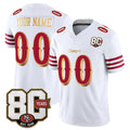 harde Custom SF.49ers White Limited 80th Rivalries Collection Home Game Any Name & Numbers Stitched Jerseys