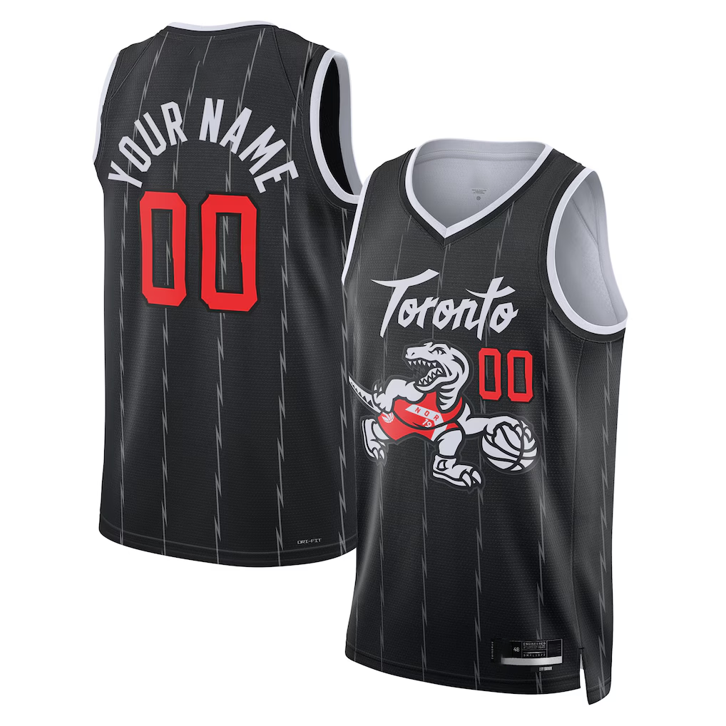harde Custom T.Raptors Black 2025-26 City Edition Swingman Jerseys
