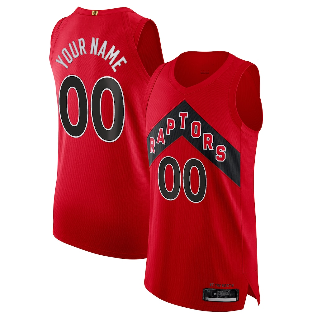 harde Custom T.Raptors Red 2020-21 Authentic Jerseys - Icon Edition