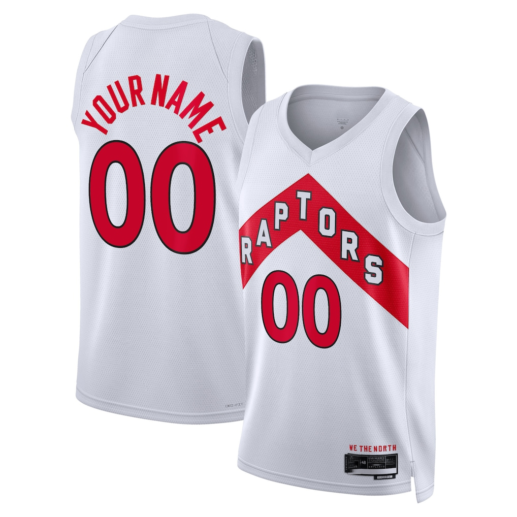 harde Custom T.Raptors White Swingman Jerseys - Association Edition