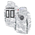 harde Custom T.Titans Camo Arctic Salute to Service Pullover Hoodies Home Game Any Name & Numbers Stitched Jerseys