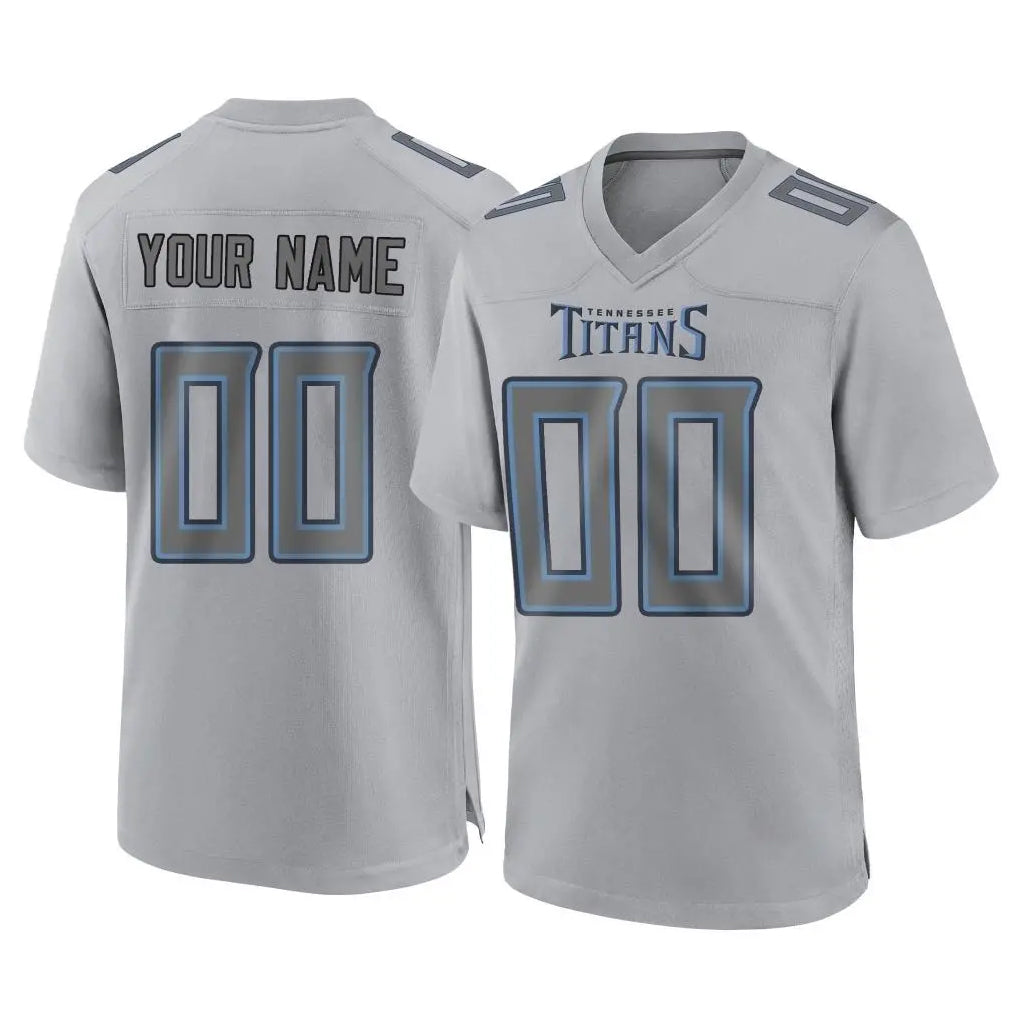 harde Custom T.Titans Gray Atmosphere Fashion Home Game Any Name & Numbers Stitched Jerseys