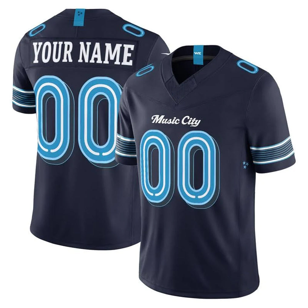 harde Custom T.Titans Navy 2026 Rivalries Collection Limited Home Game Any Name & Numbers Stitched Jerseys