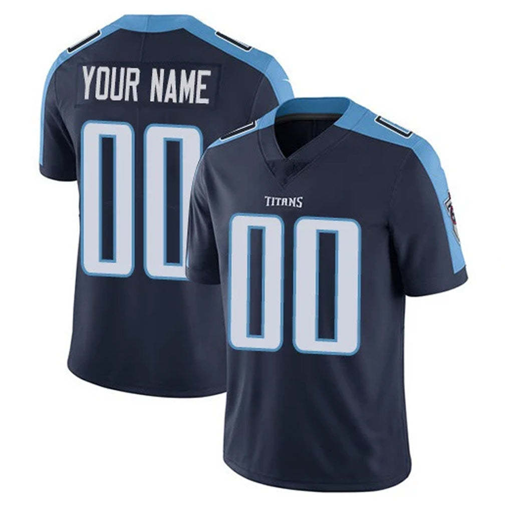 harde Custom T.Titans Navy Limited Vapor Home Game Any Name & Numbers Stitched Jerseys