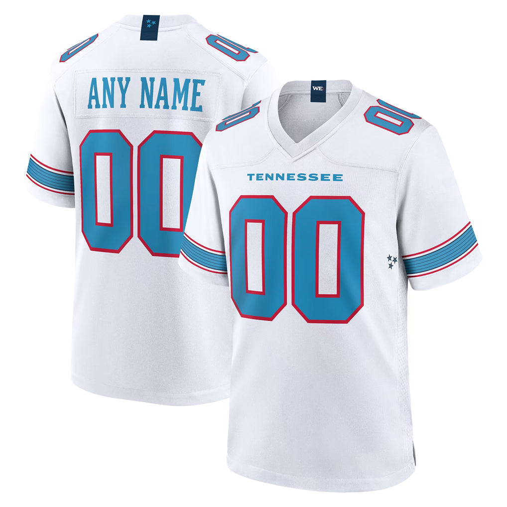harde Custom T.Titans White 2026 Game Home Any Name & Numbers Stitched Jerseys
