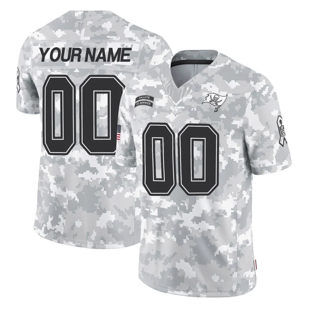 harde Custom TB.Buccaneers Arctic Camo Limited Salute To Service Home Game Any Name & Numbers Stitched Jerseys