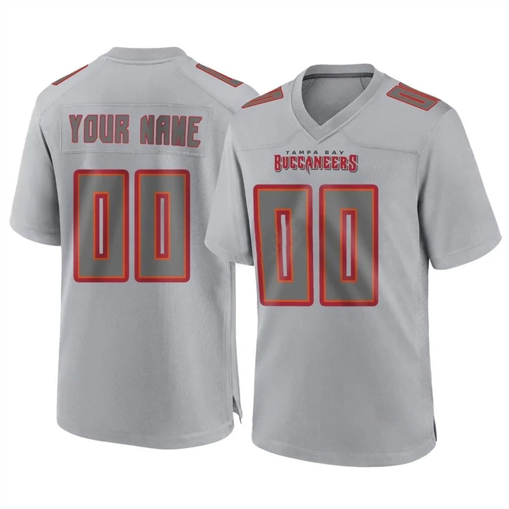 harde Custom TB.Buccaneers Gray Atmosphere Fashion Home Game Any Name & Numbers Stitched Jerseys