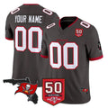 harde Custom TB.Buccaneers Pewter Limited 2026 Season Vapor F.U.S.E. Home Game Any Name & Numbers Stitched Jerseys
