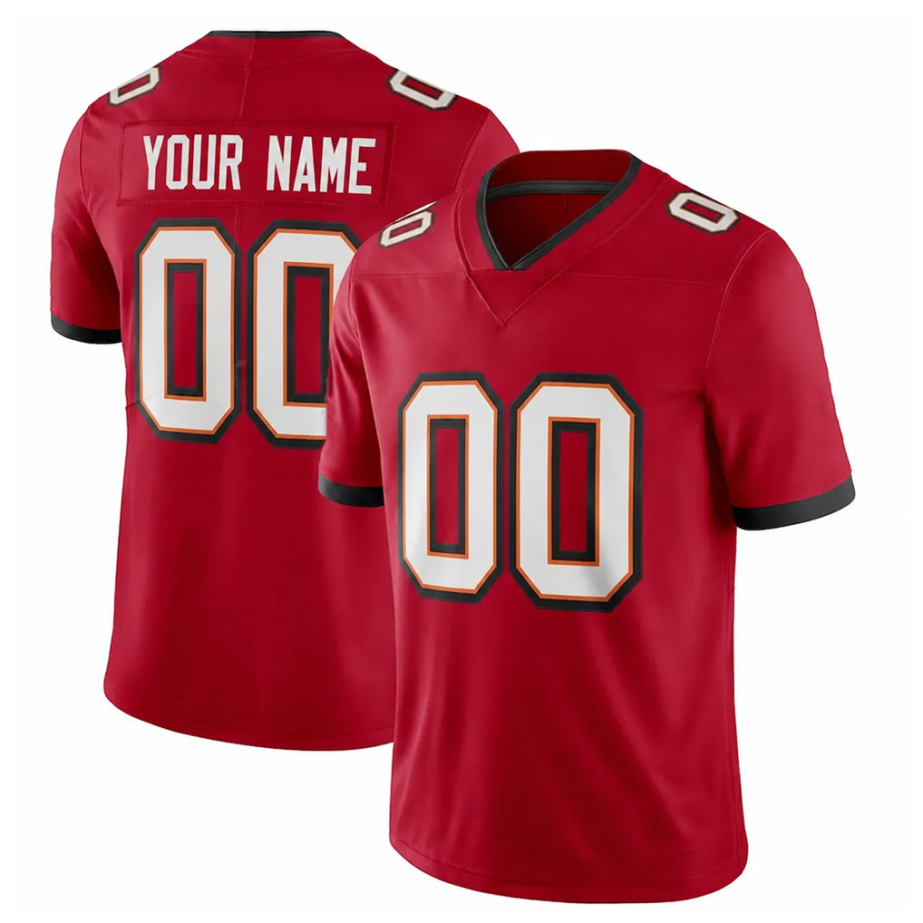 harde Custom TB.Buccaneers Red Limited Vapor F.U.S.E. Home Game Any Name & Numbers Stitched Jerseys