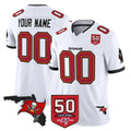 harde Custom TB.Buccaneers White Limited 2026 Season Vapor F.U.S.E. Home Game Any Name & Numbers Stitched Jerseys