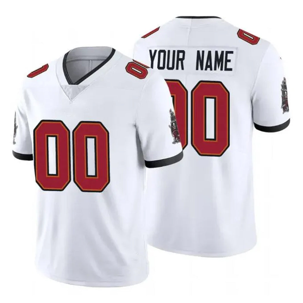 harde Custom TB.Buccaneers White Limited Vapor Untouchable Home Game Any Name & Numbers Stitched Jerseys