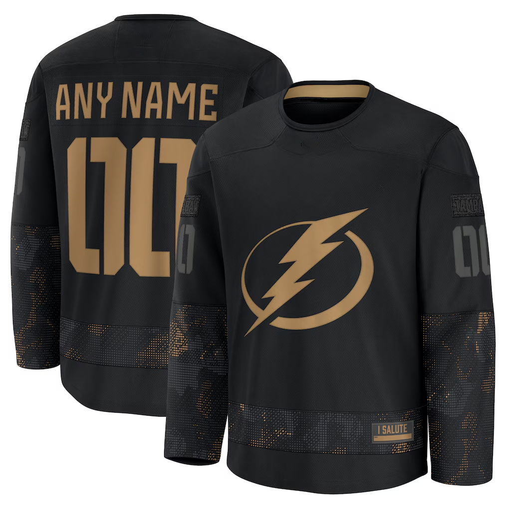 harde Custom TB.Lightning Black 2024 Military Appreciation Practice Jerseys