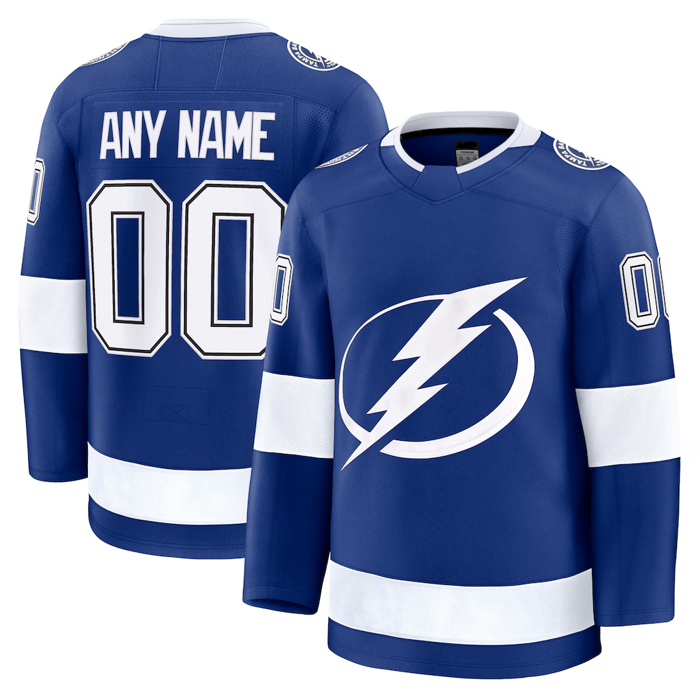 harde Custom TB.Lightning Blue Home Premium Jerseys