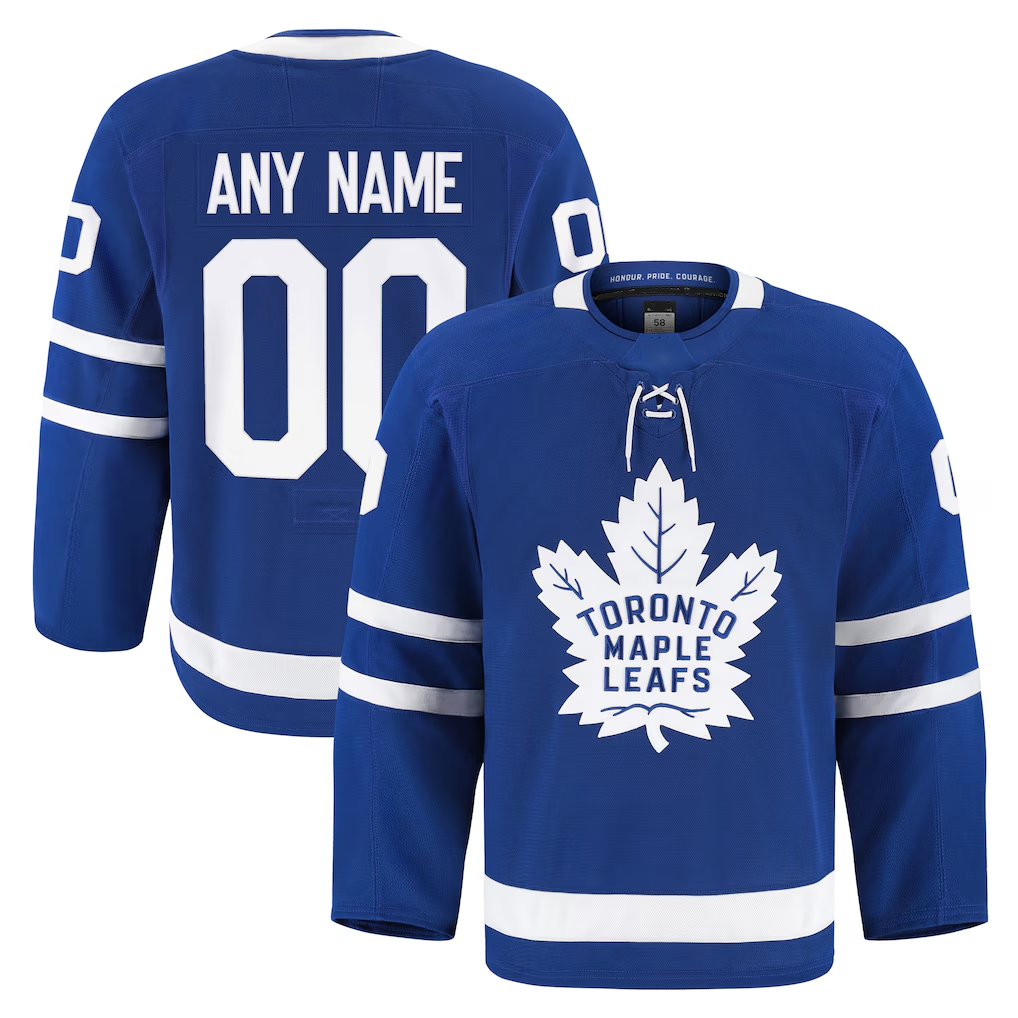 harde Custom T.Maple Leafs Blue Home Authentic Pro Jerseys