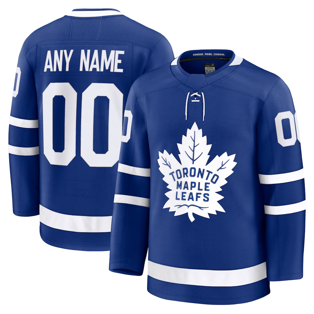 harde Custom T.Maple Leafs Blue Home Premium Jerseys