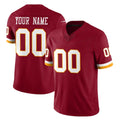 harde Custom W.Commanders Burgundy Limited Team Vapor F.U.S.E. Home Game Any Name & Numbers Stitched Jerseys