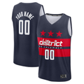 harde Custom W.Wizards Navy Fast Break Jerseys - Statement Edition