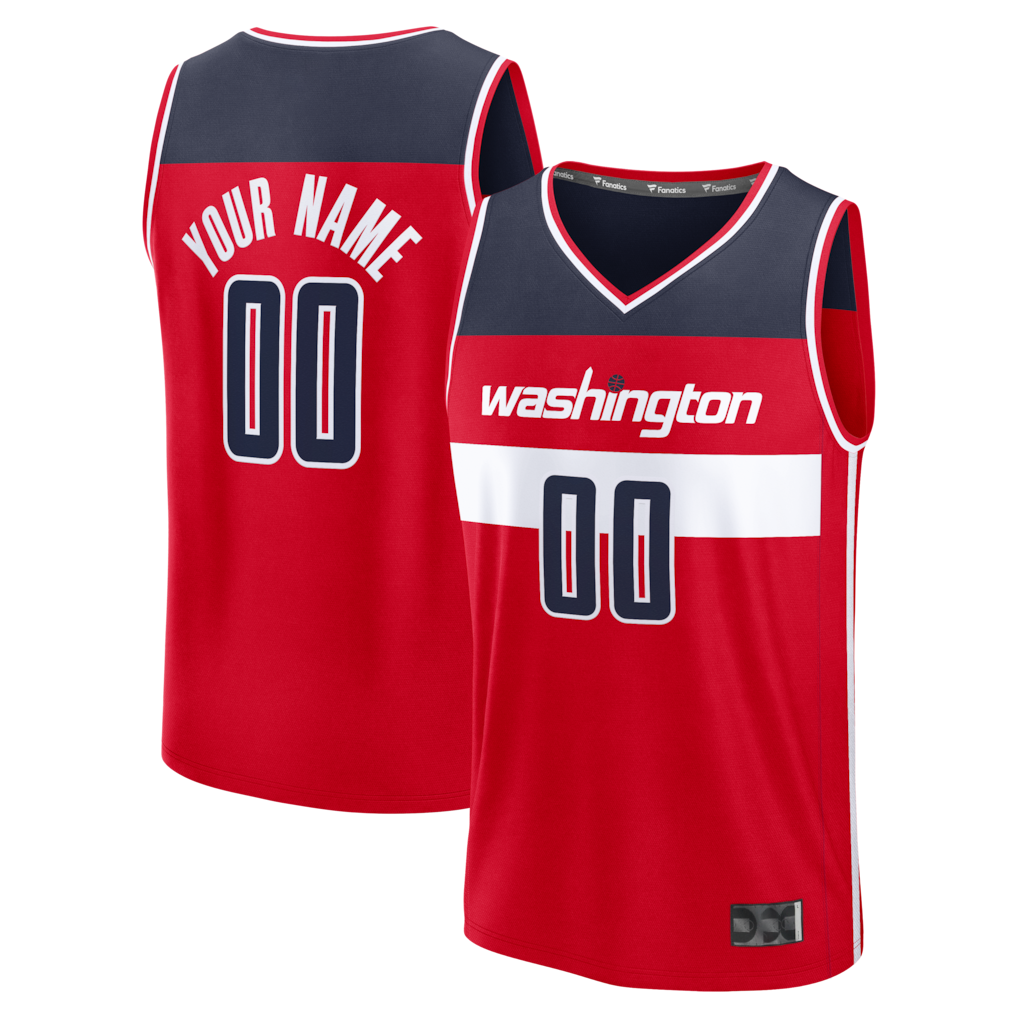 harde Custom W.Wizards Red Fastbreak Jerseys - Icon Edition