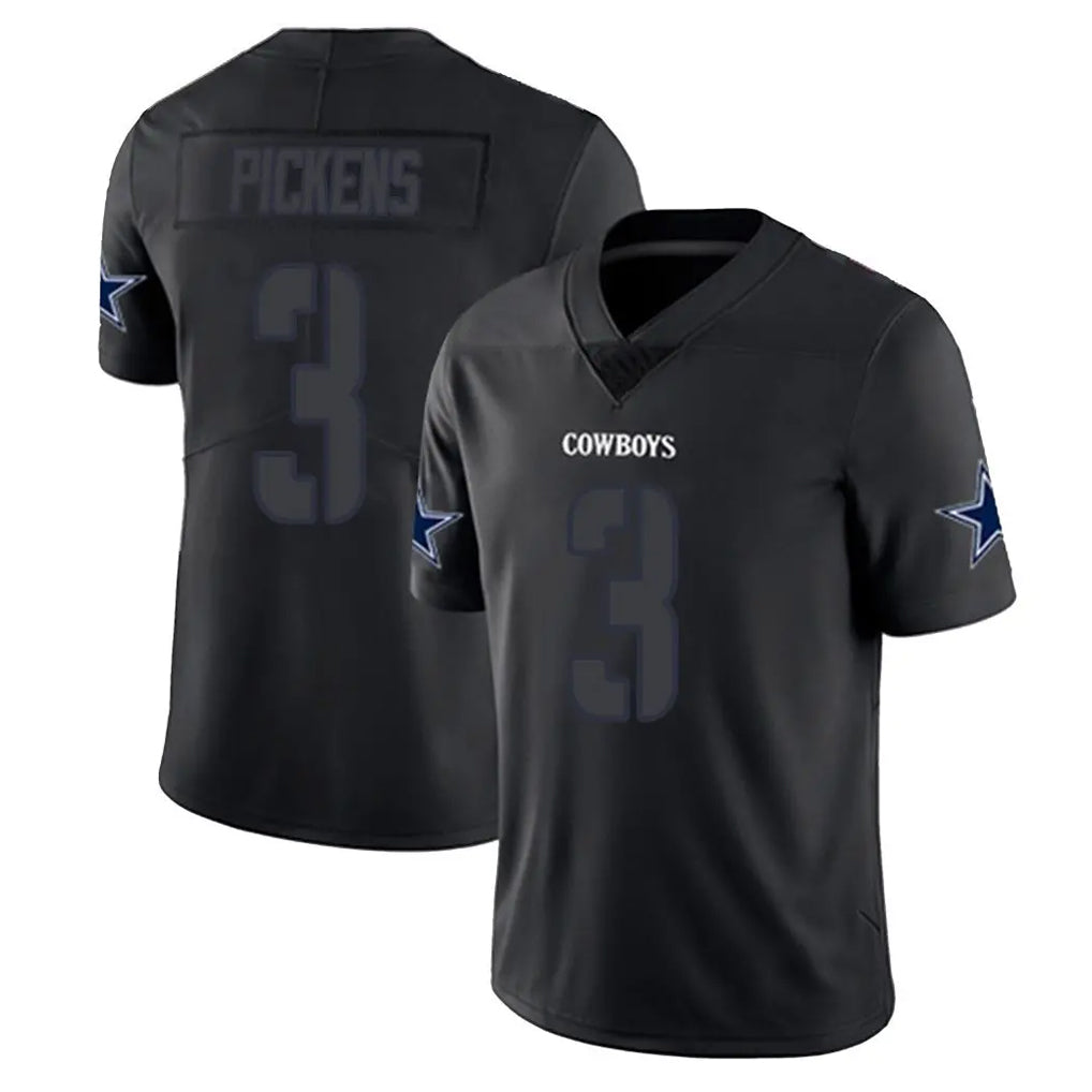 harde D.Cowboys #3 George Pickens Player Black Impact Limited Home Game Stitched Jerseys