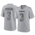 harde D.Cowboys #3 George Pickens Player Gray Atmosphere Fashion Home Game Stitched Jerseys