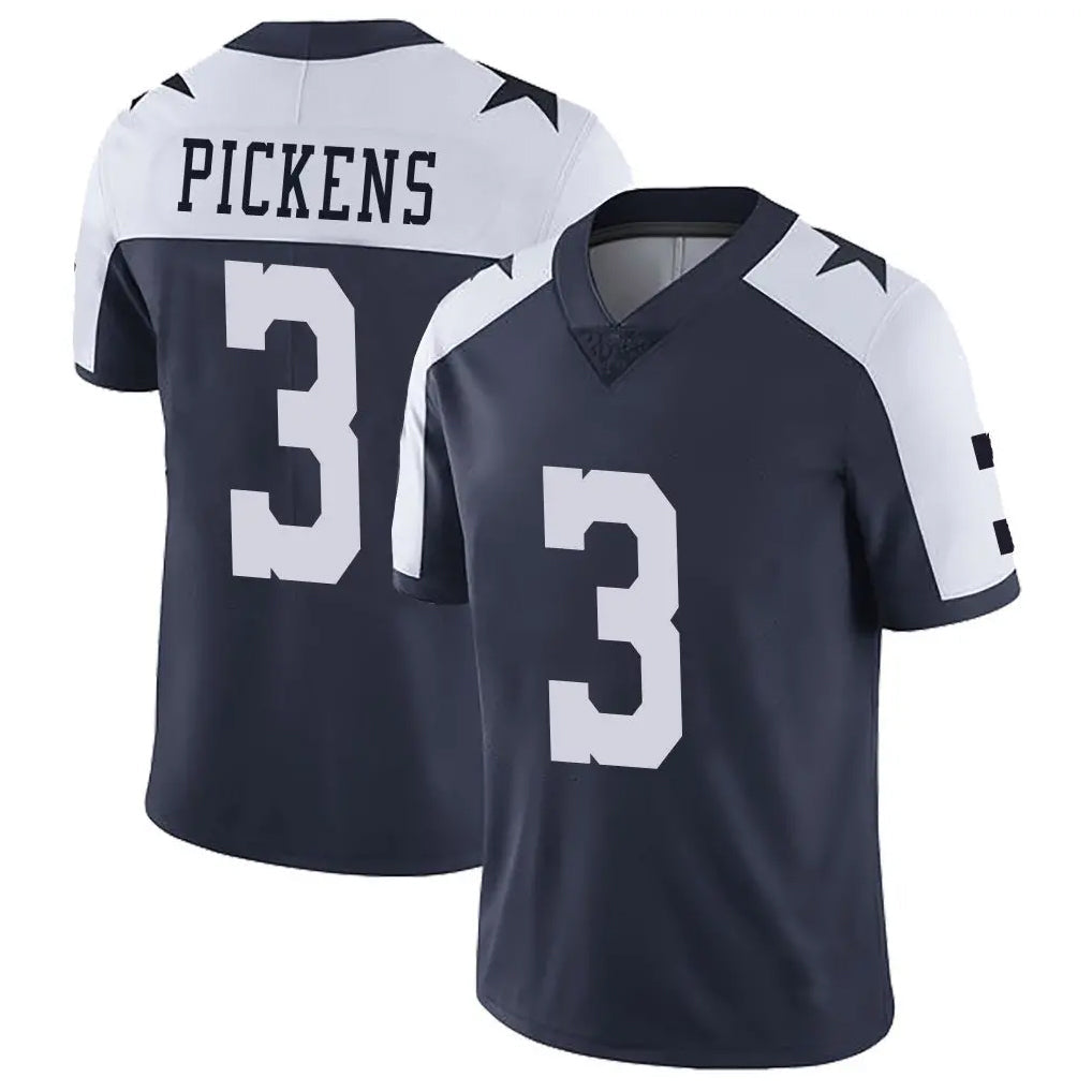 harde D.Cowboys #3 George Pickens Player Navy-White Limited Alternate Vapor Untouchable Home Game Stitched Jerseys