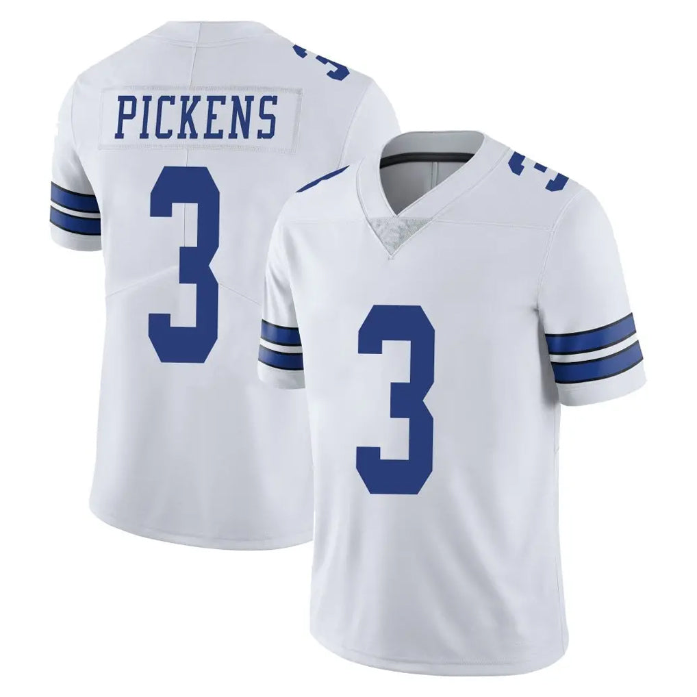harde D.Cowboys #3 George Pickens Player White Vapor Untouchable Limited Home Game Stitched Jerseys