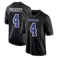 harde D.Cowboys #4 Dak Prescott Player Carbon Black Fashion Home Game Stitched Jerseys