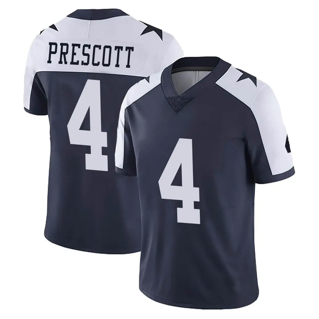 harde D.Cowboys #4 Dak Prescott Player Navy-White Limited Alternate Vapor Untouchable Home Game Stitched Jerseys