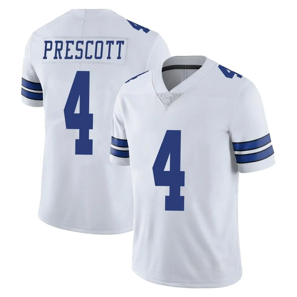harde D.Cowboys #4 Dak Prescott Player White Vapor Untouchable Limited Home Game Stitched Jerseys