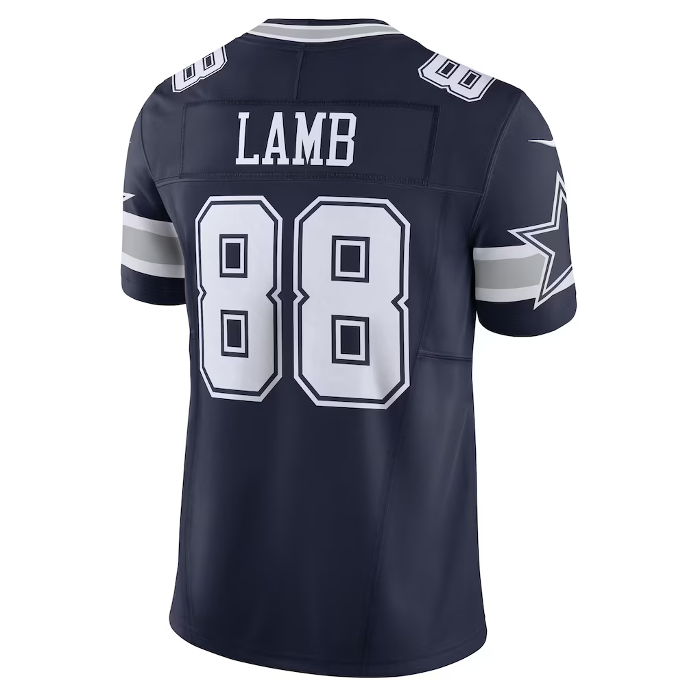 harde D.Cowboys #88 CeeDee Lamb Navy Vapor F.U.S.E. Limited Stitched Jersey