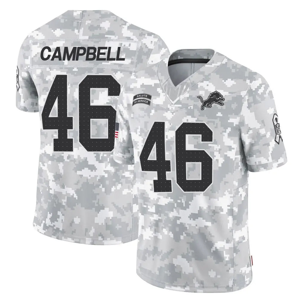 harde D.Lions #46 Jack Campbell Player Arctic Camo Salute To Service Limited Stitched Jerseys