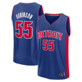 harde D.Pistons #55 Duncan Robinson  Blue Fast Break Jerseys - Icon Edition