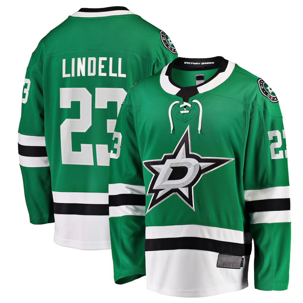 harde D.Stars #23 Esa Lindell Kelly Green Breakaway Jerseys