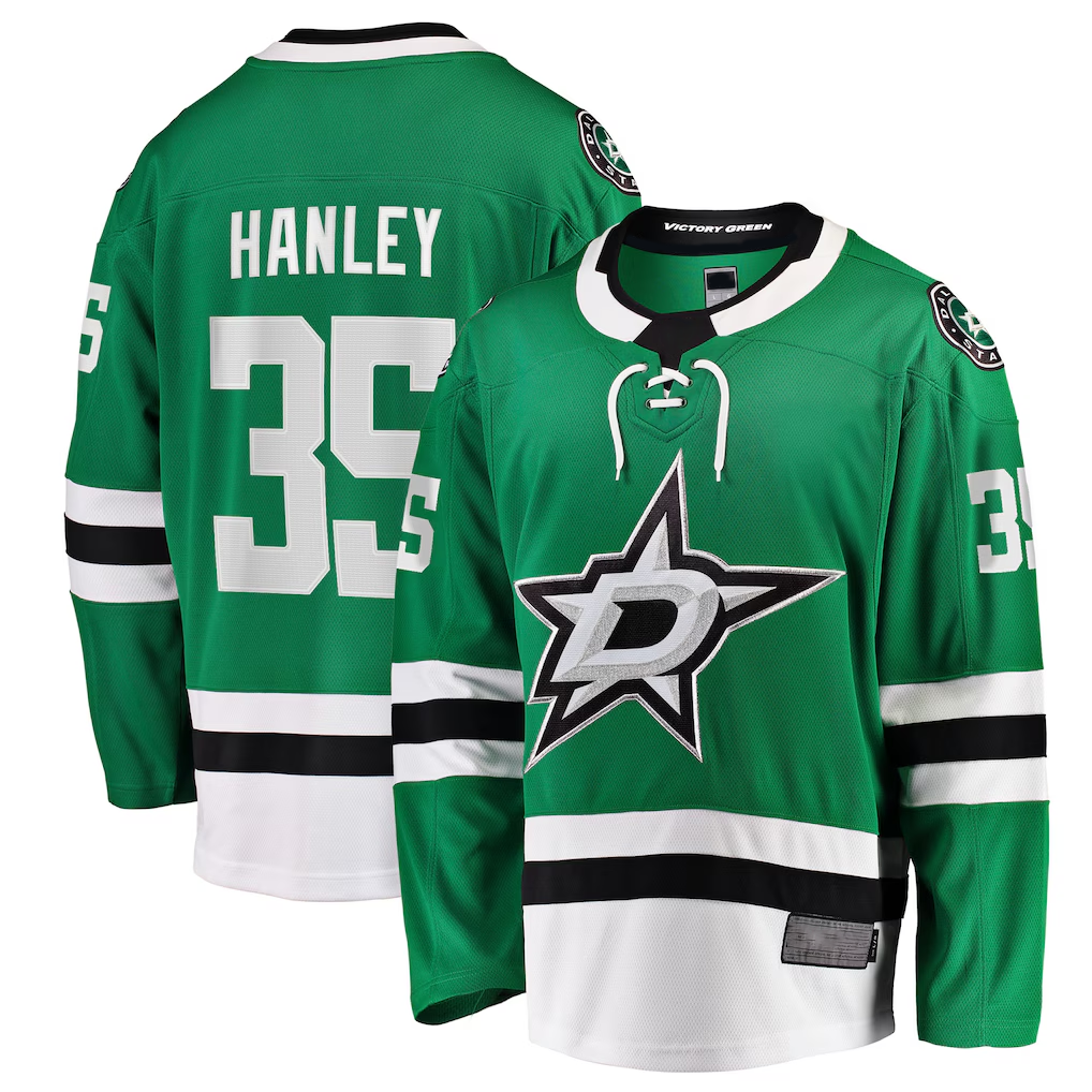 harde D.Stars #35 Joel Hanley Kelly Green Breakaway Player Jerseys