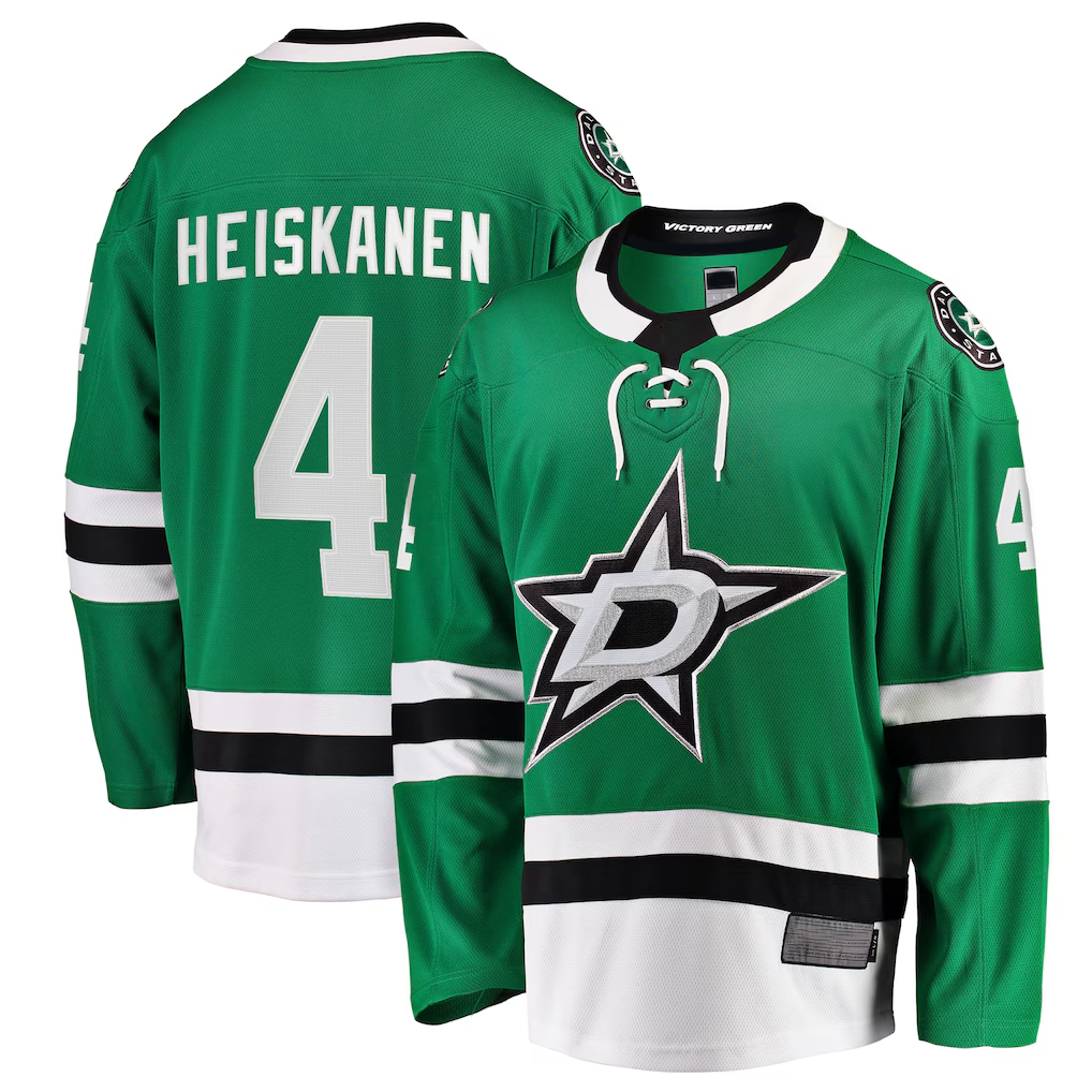 harde D.Stars #4 Miro Heiskanen Kelly Green Team Color Breakaway Player Jerseys