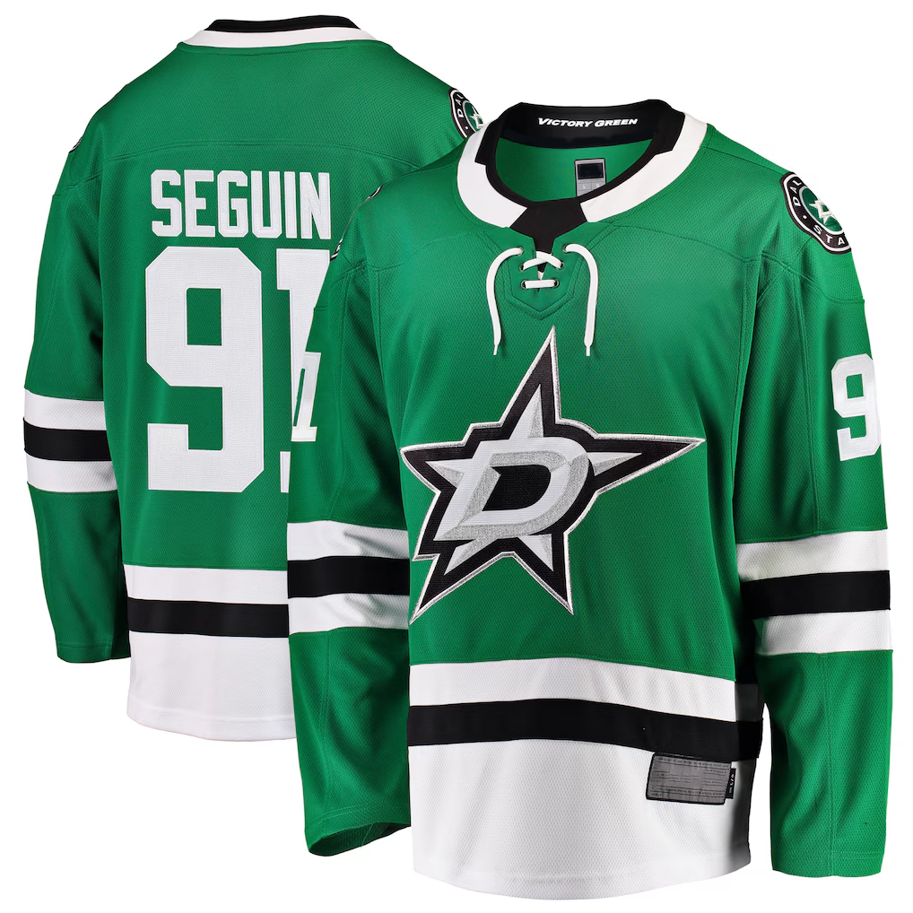 harde D.Stars #91 Tyler Seguin Kelly Green Breakaway Home Jerseys
