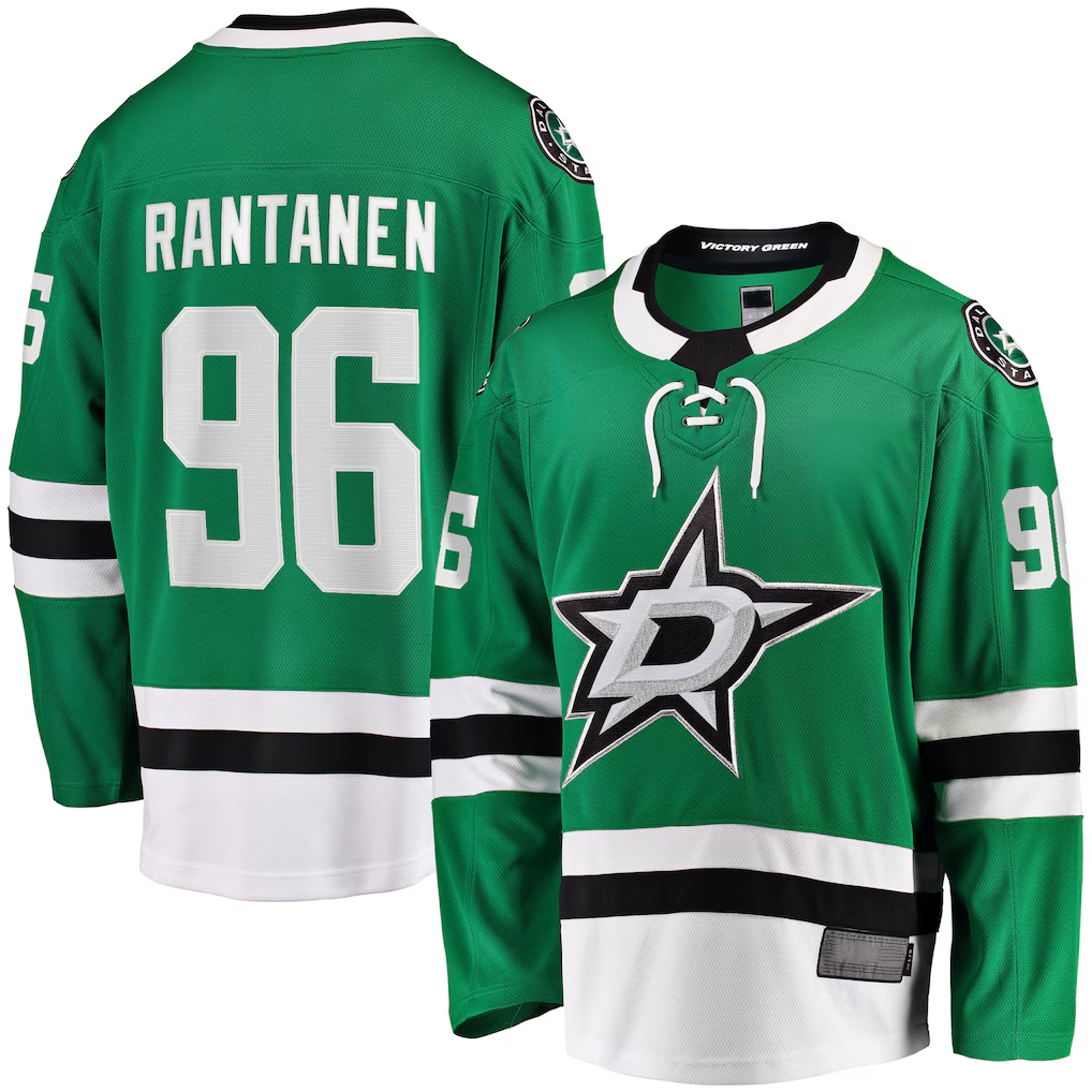 harde D.Stars #96 Mikko Rantanen Kelly Green Home Breakaway Jerseys