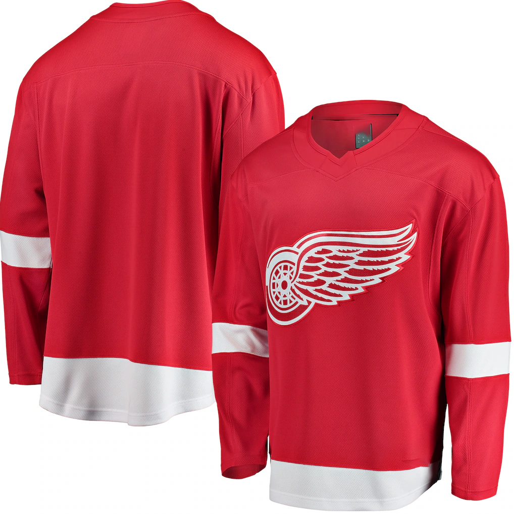 harde D.Red wings Red Breakaway Home Jerseys