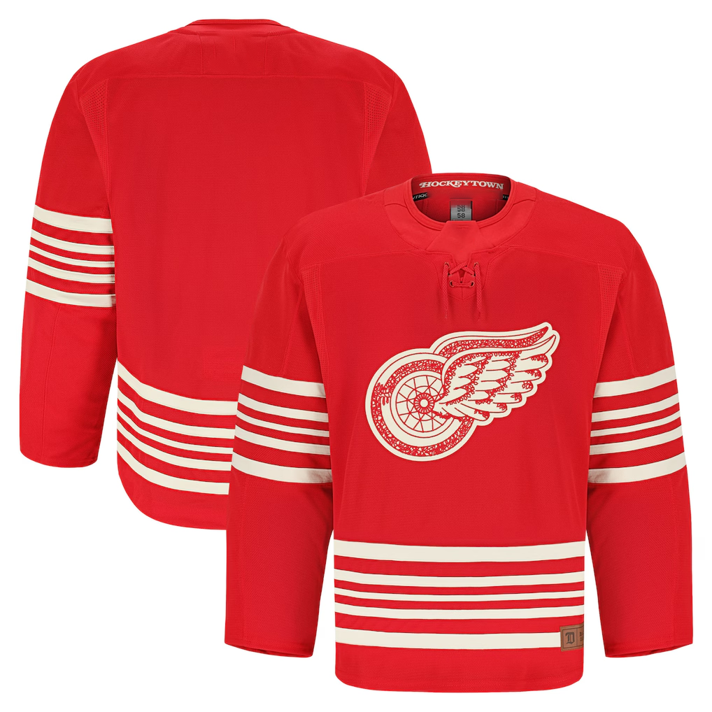 harde D.Red wings Red Centennial Authentic Pro Jersey