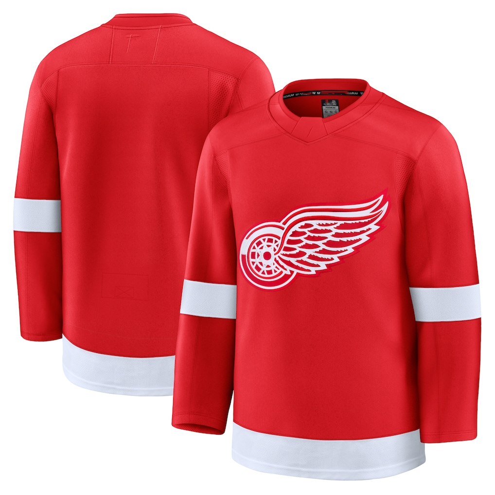 harde D.Red wings Red Home Premium Jerseys