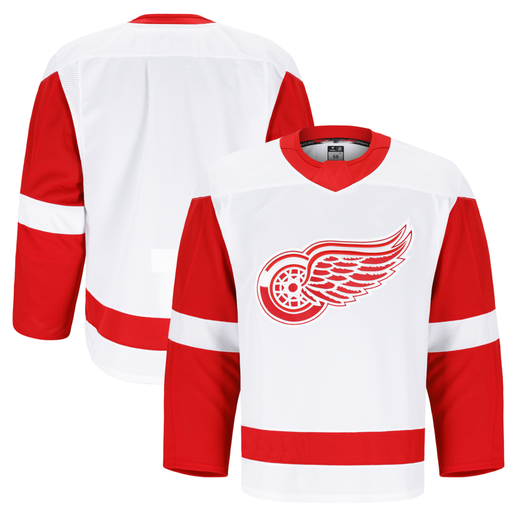 harde D.Red wings White Away Authentic Pro Jerseys