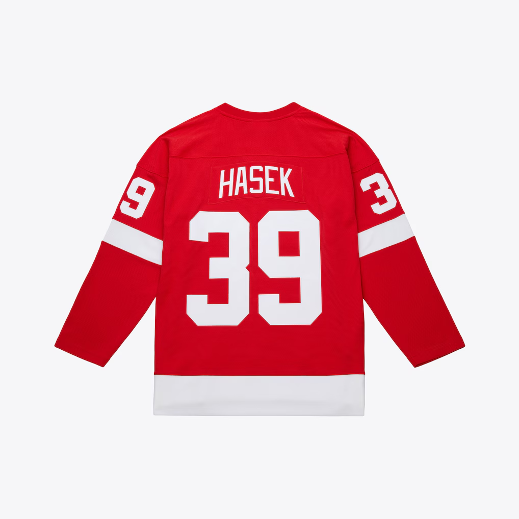 harde D.Red wings #39 Dominik Hasek Mitchell & Ness Red 2007-08 Power Play Jerseys