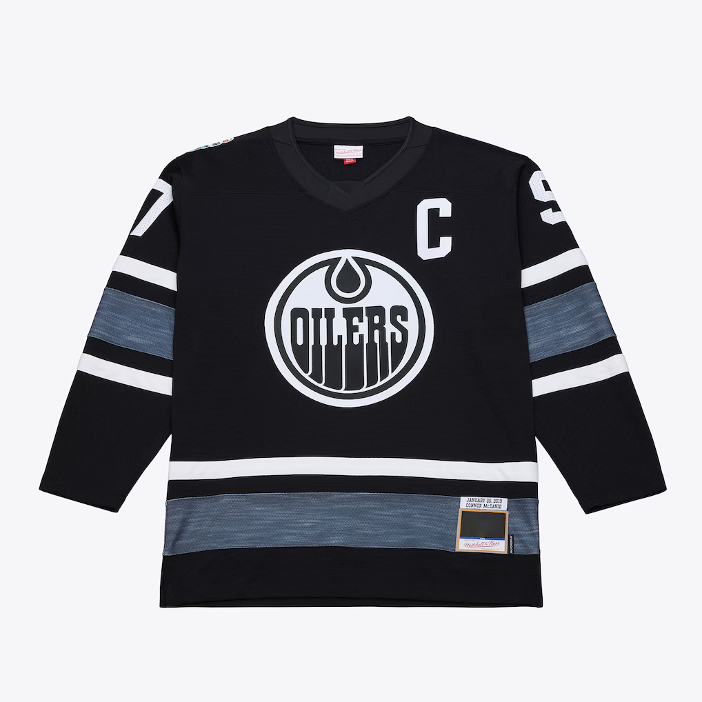 harde E.Oilers Connor McDavid Mitchell & Ness Black 2019 All-Star Game Power Play Jerseys