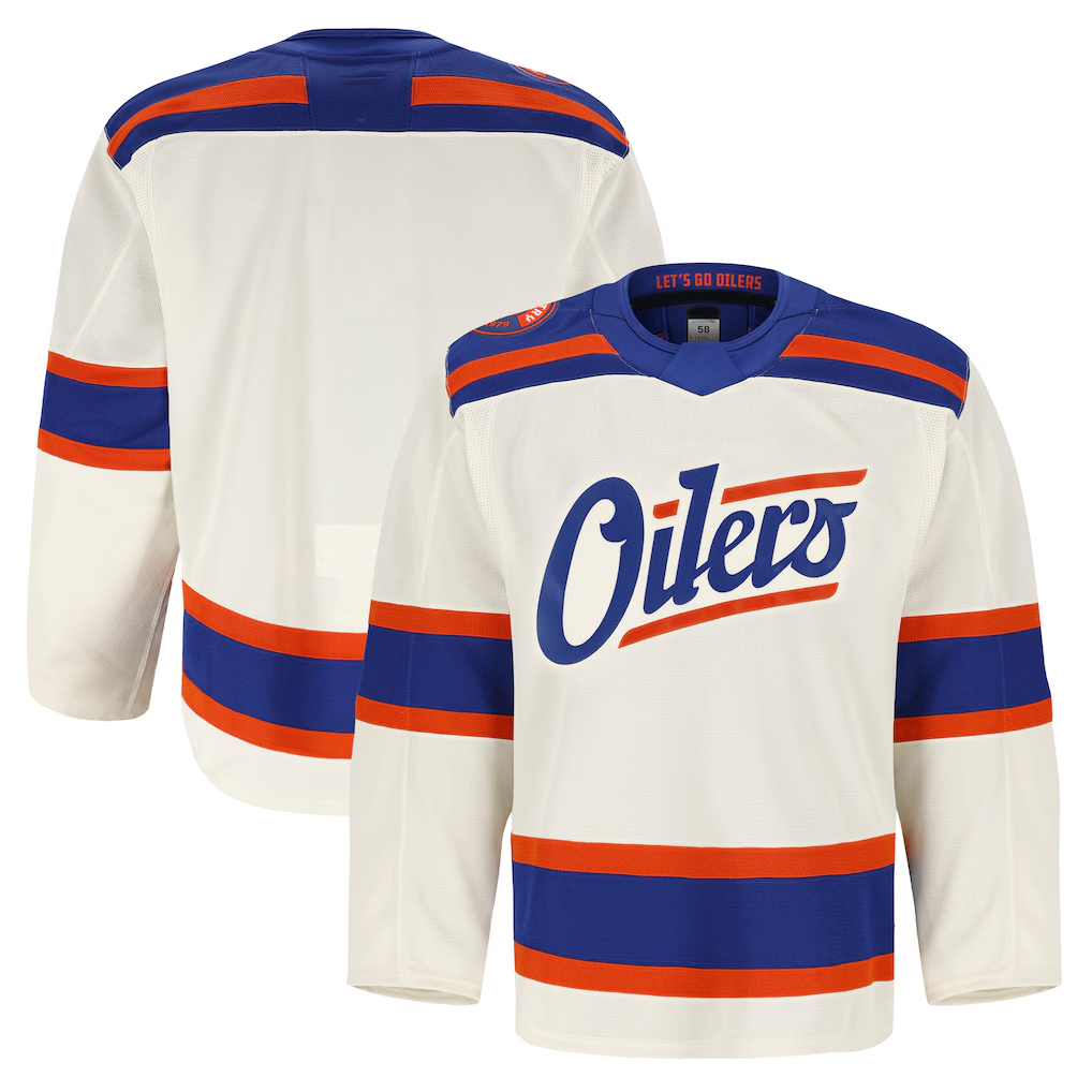 harde E.Oilers Light Beige Alternate Authentic Pro Jerseys