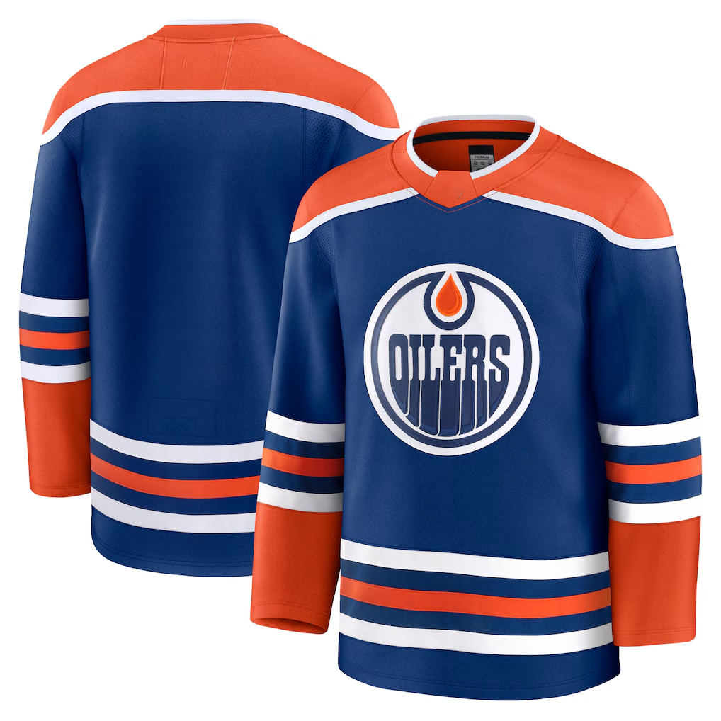 harde E.Oilers Royal Home Premium Jerseys