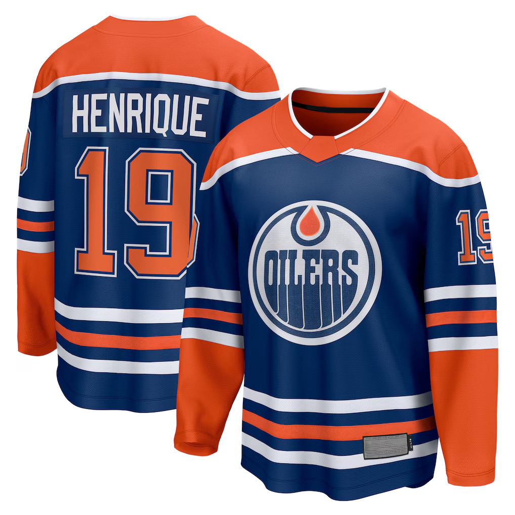 harde E.Oilers #19 Adam Henrique Royal Home Breakaway Jerseys