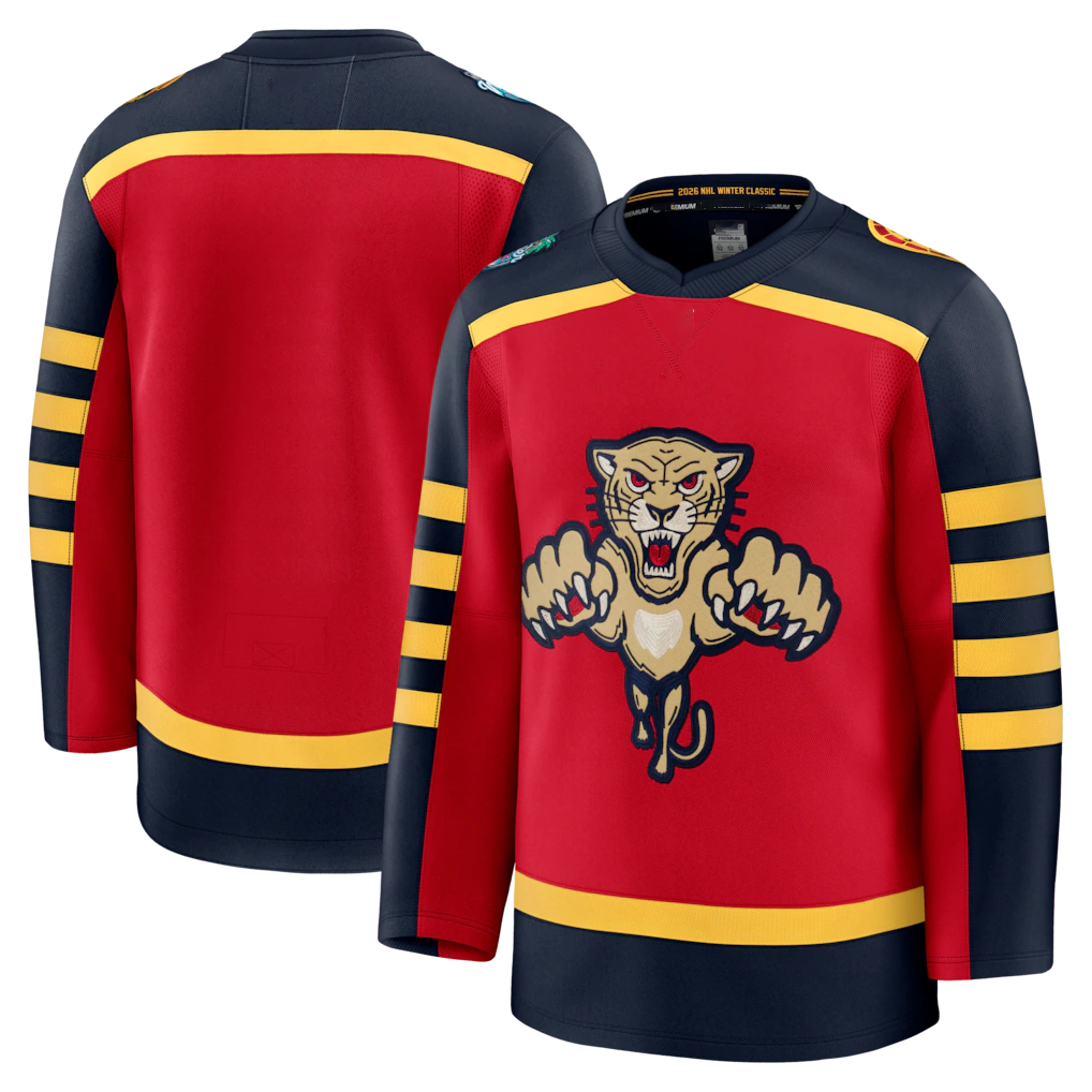 harde F.Panthers Red 2026 Winter Classic Premium Jerseys