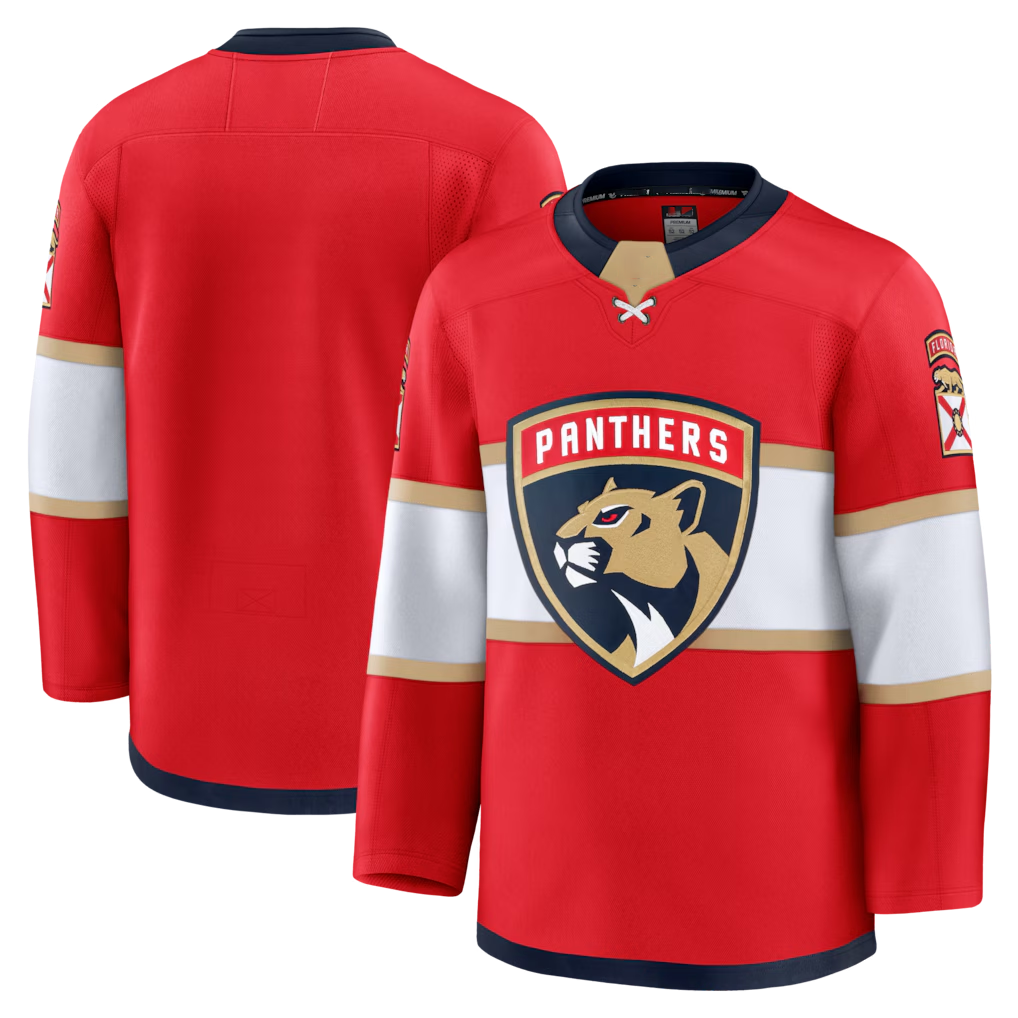 harde F.Panthers Red Home Premium Jerseys